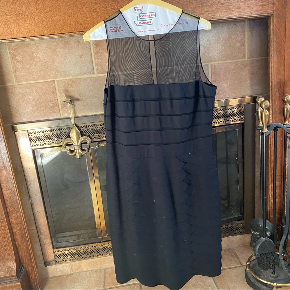 Chetta B Black Tiered Dress Size 10